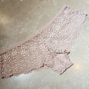 Honeydew Pink Cat Lace Hipster Panty XL